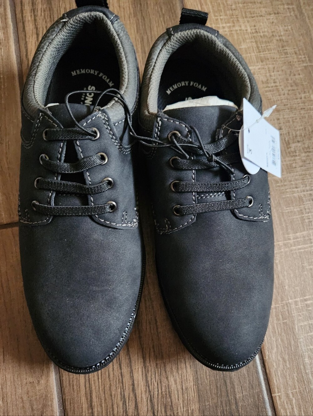 Sonoma Black Kids Slip-On Loafers with Textured Rubber Sole